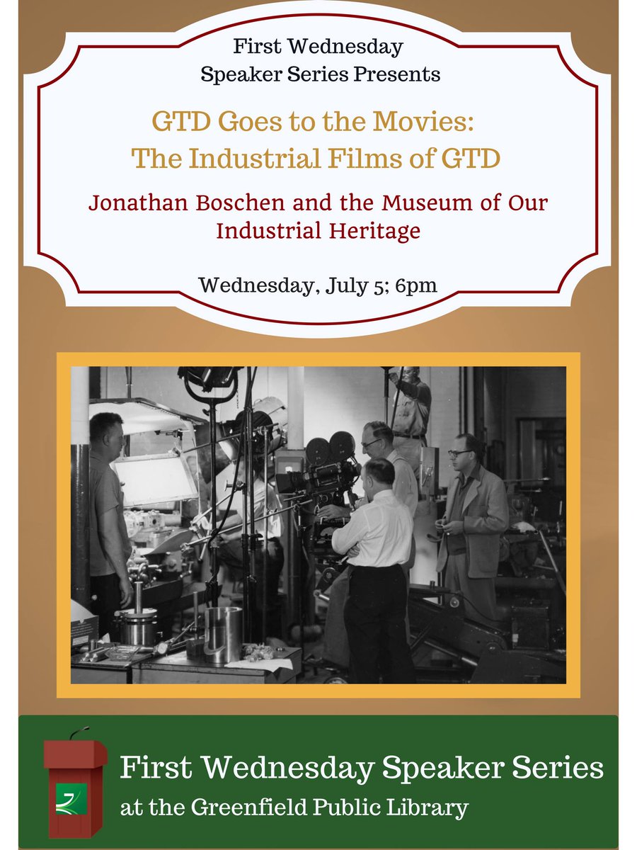 JamHandyDoc's tweet photo. On 7/5 @ 6pm I will be doing a presentation at the #GreenfieldMA #Library on two #JamHandy #IndustrialFilms that were made for GTD: https://t.co/AnRpNb5xjd