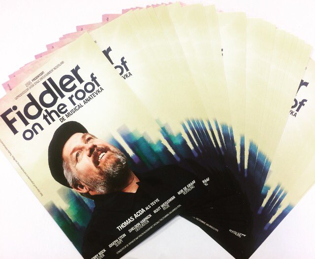 Fiddler_NL's tweet image. De flyers van Fiddler on the Roof zijn binnen, yes!  #FiddlertheMusical