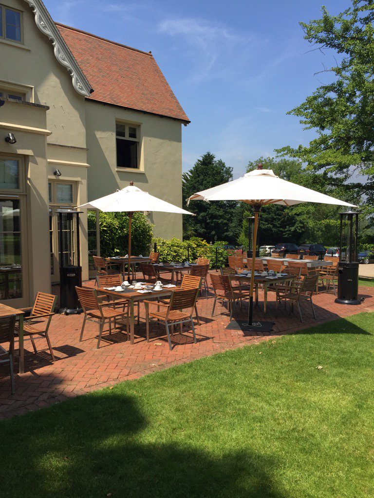 talboothhands's tweet photo. Great day for afternoon tea on the terrace @Maison_Talbooth although air conditioning @pierharwich would be lovely https://t.co/dN6LJ3Qolt