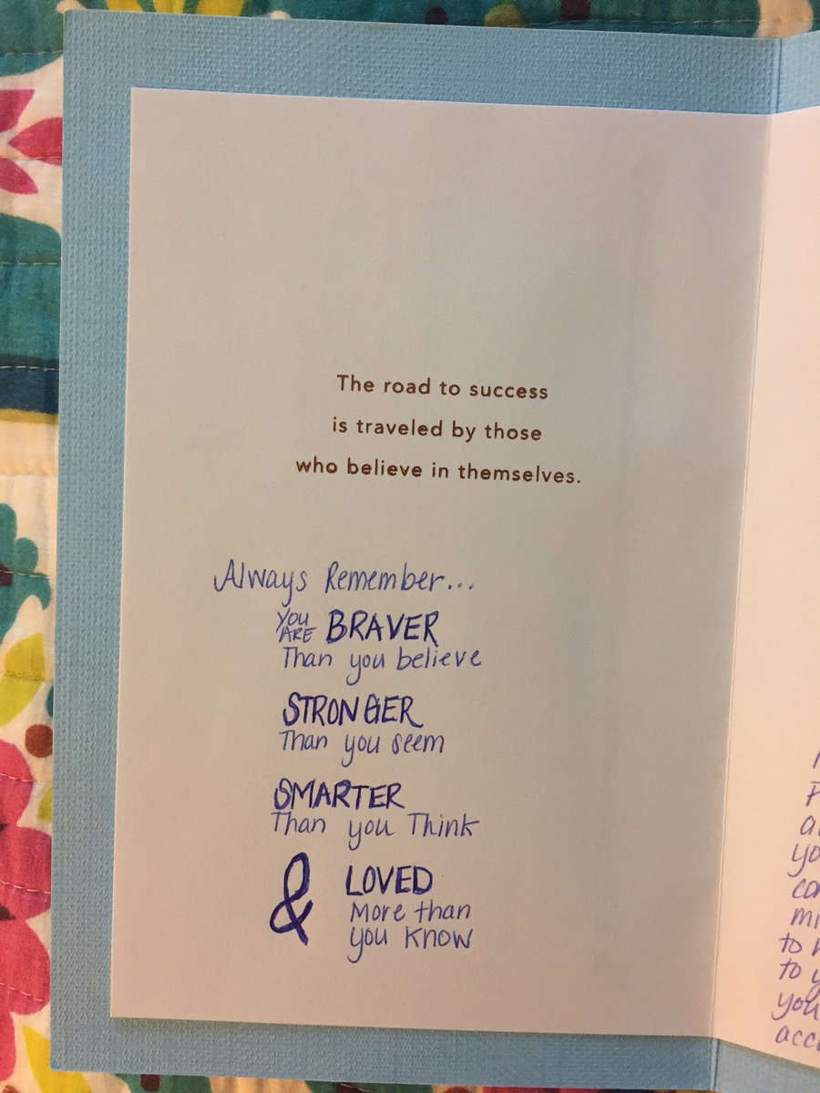 mbaumann18's tweet photo. My FOURTH GRADE teacher sent me a card congratulating me for getting into GSP. Teachers really are the future https://t.co/8r4zyZ1SrX
