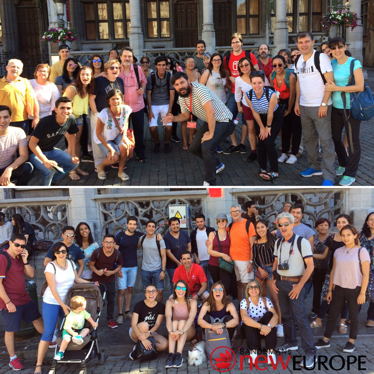 newbrussels's tweet photo. #Brussels Walking Tour in Spanish with Nacho &amp; Mattew .19/06/2017 . 10-11 am
#FREETOUR #sandemans #redumbrella #Belgium https://t.co/N2E96WGljM