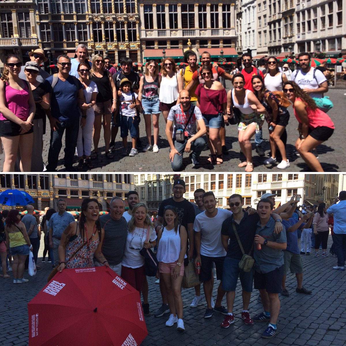newbrussels's tweet photo. #Brussels Walking Tour in Spanish with Samu &amp; Leti .19/06/2017 . 13:30-16pm
#FREETOUR #sandemans #redumbrella #Belgium https://t.co/97G2750EyM