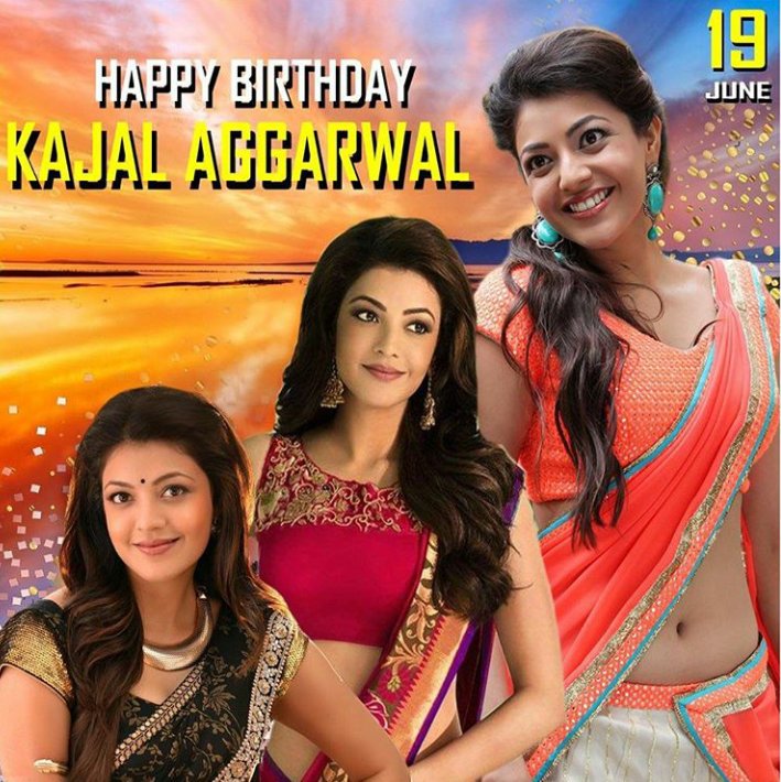 Happy Birthday my cutei pie Kajal agarwal 
God bless u dear 