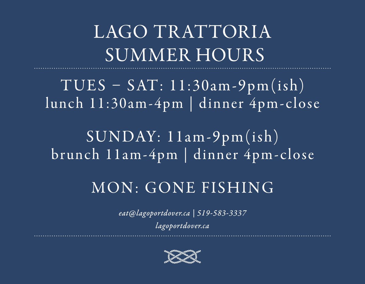 lagoportdover's tweet photo. IT'S SUMMER..... take 2! @lagoportdover is open for lunch and dinner Tues - Sun w/ 11AM brunch menu on Sundays! #eggsbenny #andlotsamore https://t.co/EHweoN0F4z