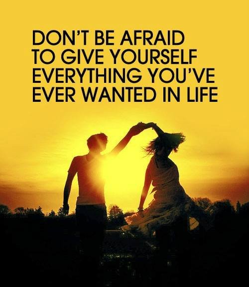MsAnuJohanna's tweet photo. Don’t be afraid of giving yourself everything you ever wanted in your life #motivation #inspiration https://t.co/RLWAJiVBay