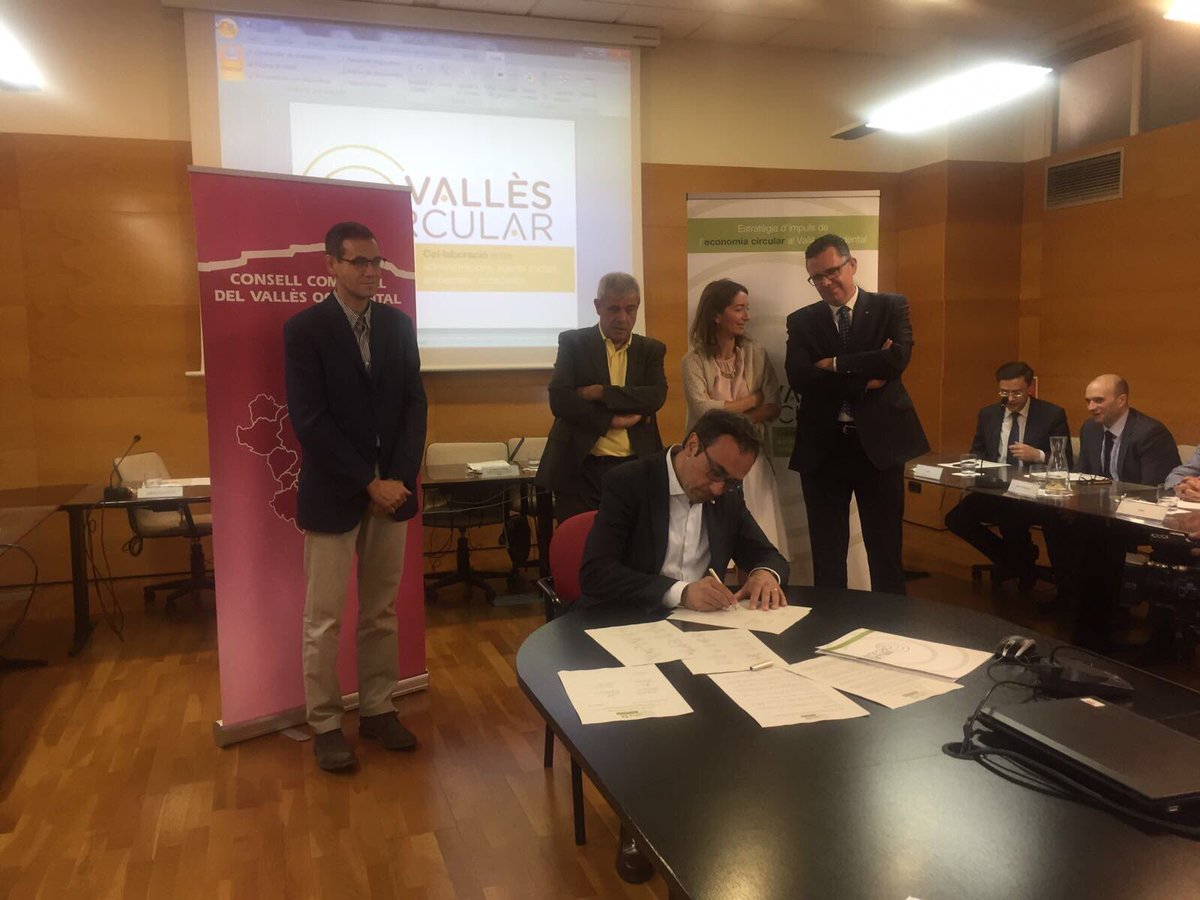 L'economia serà circular o no serà. Cal preservar els recursos. #CAT comença la transició d model: acord al #VallèsOccidental!