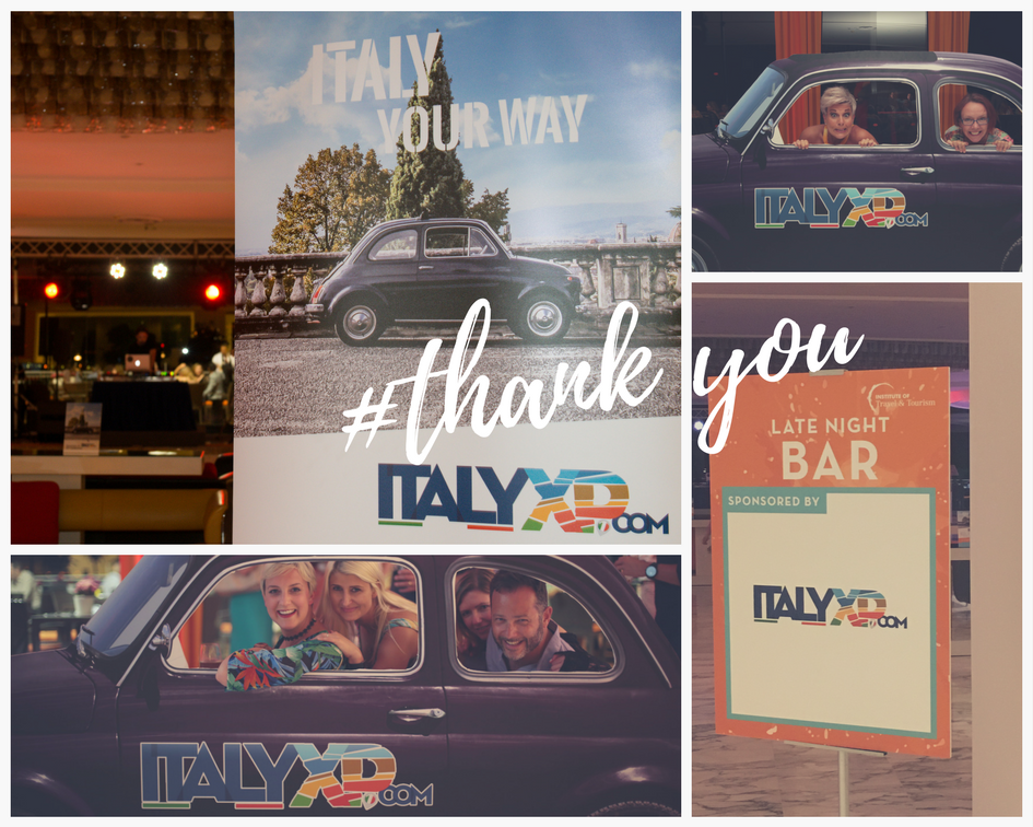 ItalyXP's tweet photo. We spent awesome days at the #ITT2017 in Sorrento last week! Thank you to all who enjoyed our night and a "ride" on our fiat 500 :D #tourism https://t.co/dLB9H2W0Yc