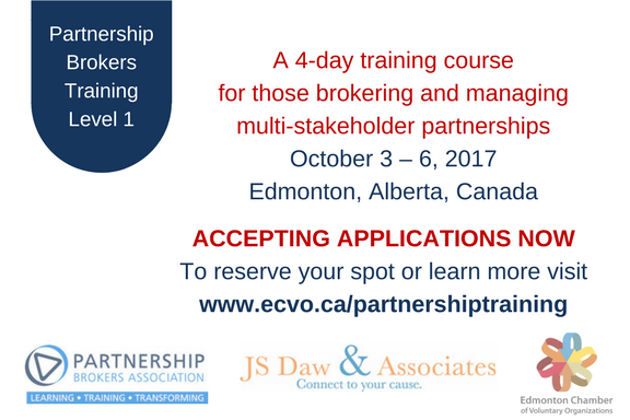 EdmCVO's tweet image. Now accepting applications - learn the techniques &amp;amp; skills for successful partnerships ecvo.ca/partnershiptra… #partnershiptraining