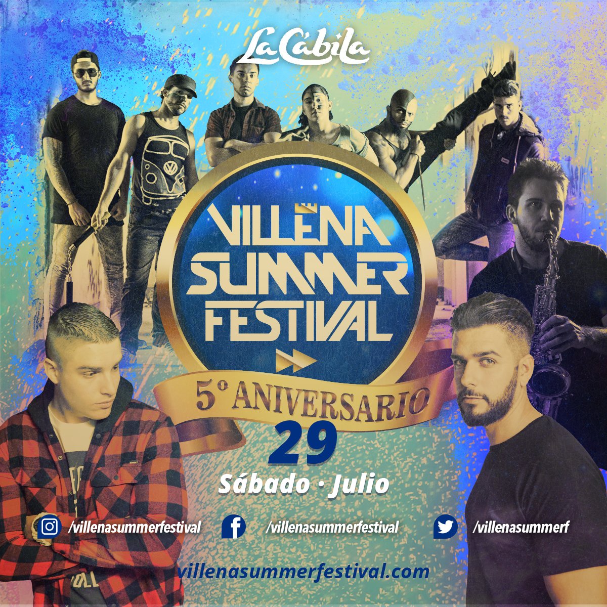 ¡¡SORTEAZO!!! 2 ENTRADAS PARA el 5º Aniversario de villenasummerfestival.com 

✅ SIGUENOS
✅ RT al tuit
✅ Me Gusta