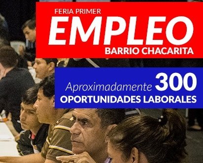 #FeriaEmpleo
#Chacarita
Mañana 20 en el Colegio Juan Ramón Dalquis, 300 oportunidades laborales
<a href="/luquemuni/">Municipio de Luque</a> @prensamra <a href="/MunideFernando/">Municipalidad de Fernando de la Mora</a>
