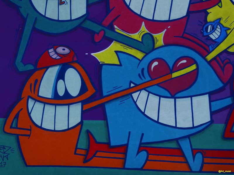 Art_mural's tweet photo. #RocheLaMolière #Loire #streetart peinture fraîche du festival #SAFIR2017 par #Elpez @PezBarcelona + ici : https://t.co/WUZWBRHy7w https://t.co/9AWzed7eMy