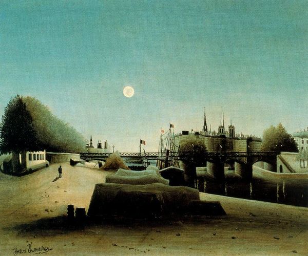 artrousseau's tweet photo. A View of the Ile Saint Louis from Port Saint Nicolas Evening #naïveart #rousseau https://t.co/zOEzgG4KUn