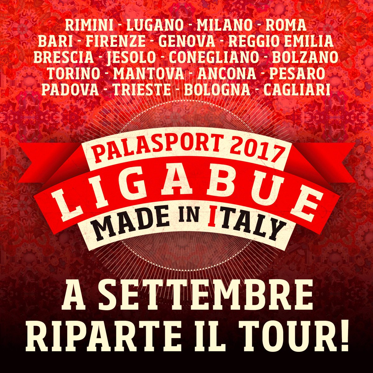 ligabue's tweet photo. #MadeInItalyTour ricomincia il 4 settembre: Staremo in giro fino al 4 novembre! 
Info date e biglietti: https://t.co/gBoNU4hgMU https://t.co/WXpQFj1aqr