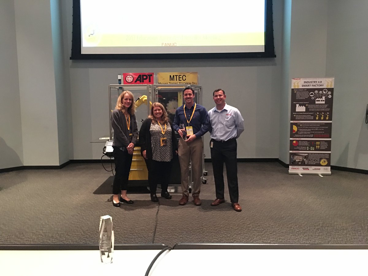 FANUCAmerica's tweet photo. Congrats CERT #Education Reseller Award Winners! @TTASoutheast @Tech_Labs #TEP #IST #PES #KES #Aidex #STEM Visit https://t.co/0s4bs56dVi https://t.co/2aLtyDkR6K
