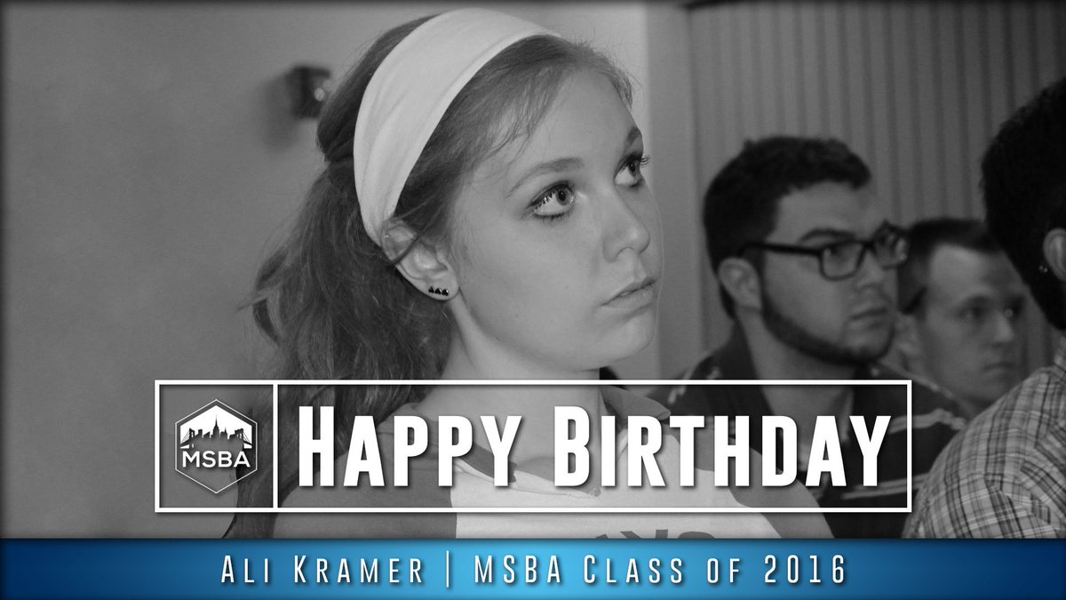 goMSBA's tweet photo. Happy Belated to our two weekend birthdays, #MSBA14's @BaumScott &amp; #MSBA16's Ali Kramer! https://t.co/CBoldy3zGM