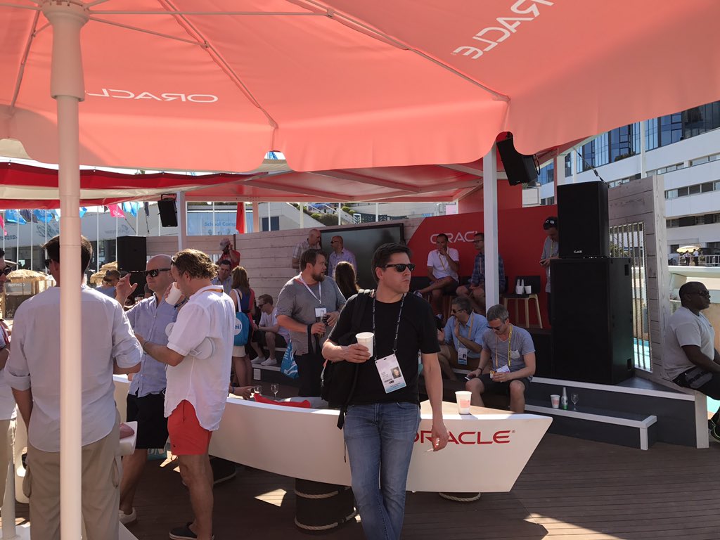 Celeste_Bishop's tweet image. The PLACE TO BE right now at @Cannes_Lions is right here at the #CannesOracleDeck!