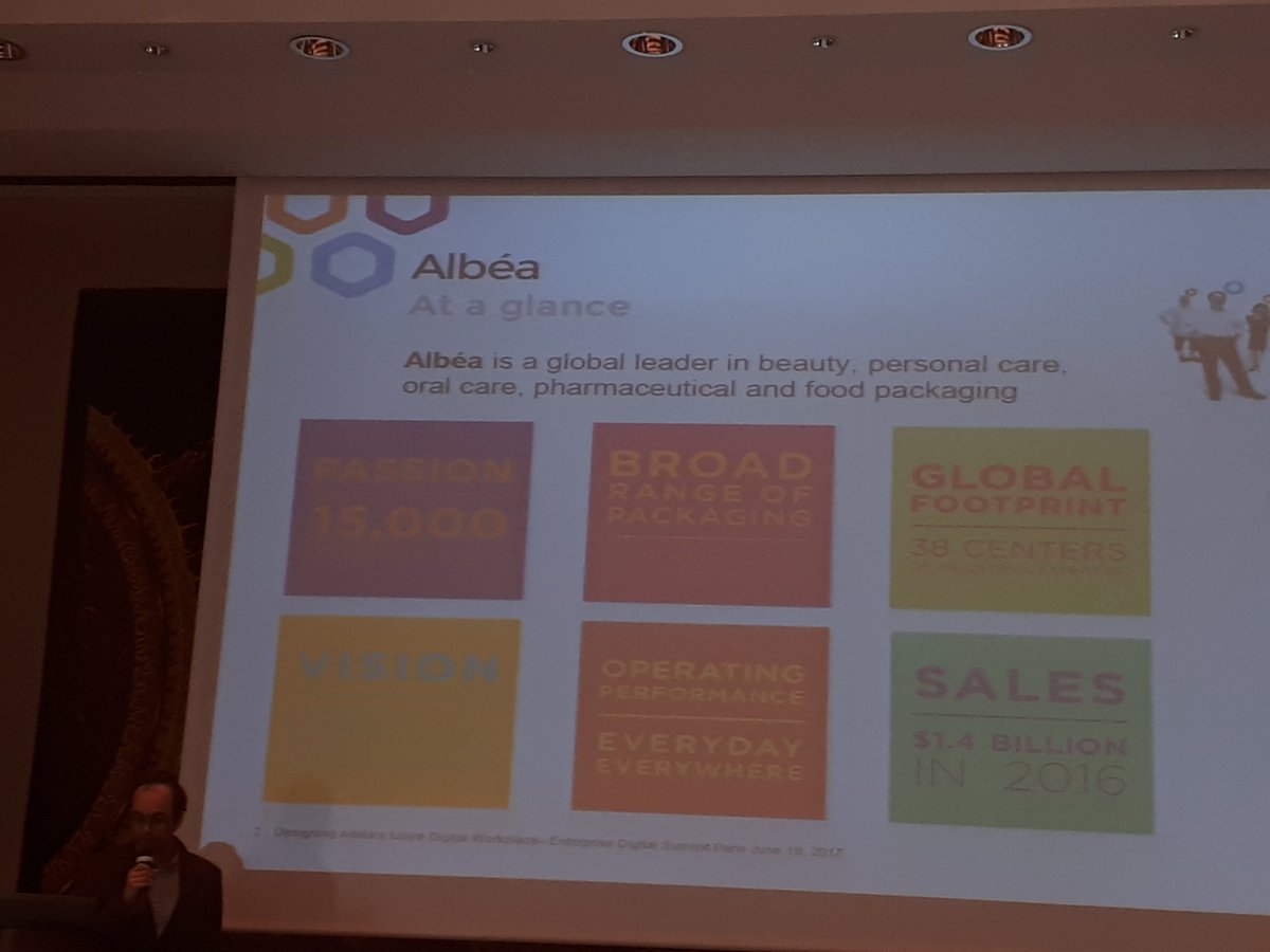 SmartworkingCo's tweet photo. @HenriLefevre from @AlbeaOfficial shares lessons learned from their #digitalacademy: #evangelisation #inclusion #visionshare #Entdigi https://t.co/T82Tt920Gd