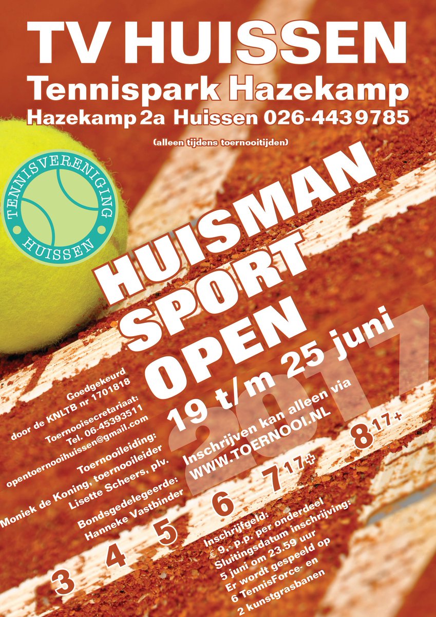 TPVHuissen's tweet photo. Start van het Huisman Open Toernooi @TVHuissen . Kom je ook kijken?? https://t.co/ZxgBX6X6UU
