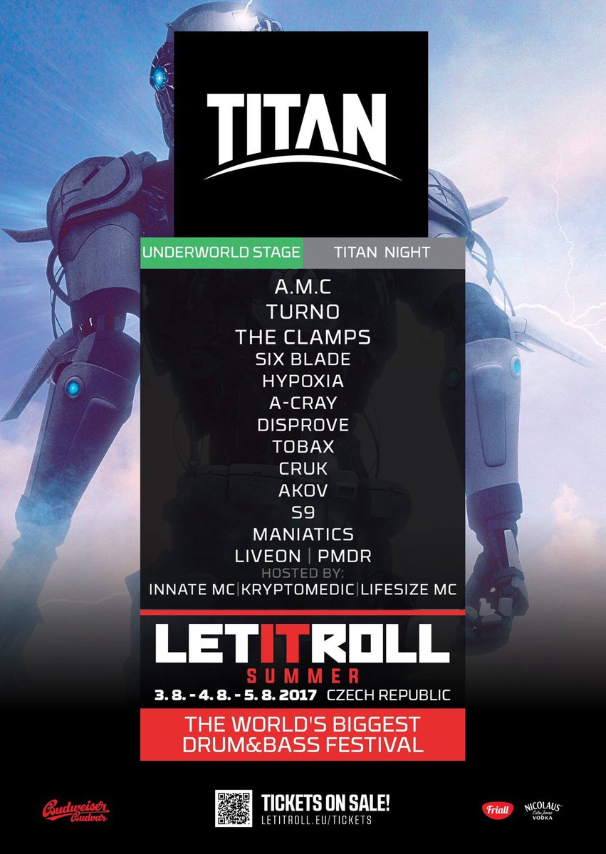 A.M.C (@a_m_ctitan) on Twitter photo <a href="/letitroll_fest/">Let It Roll festival</a> 2017! This time I'm bringing the full <a href="/titanrecordsuk/">Titan Records</a> crew with me. Friday 4th August.. Its going down. <a href="/letitroll_fest/">Let It Roll festival</a> 2017! This time I'm bringing the full <a href="/titanrecordsuk/">Titan Records</a> crew with me. Friday 4th August.. Its going down.