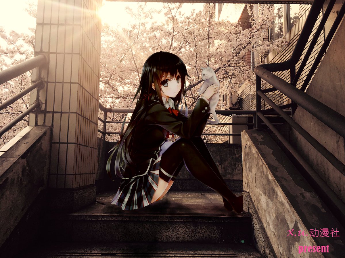 the background is my school and i photoshopped Yukino on it(●´ω｀●)
isn’t really bad,right?