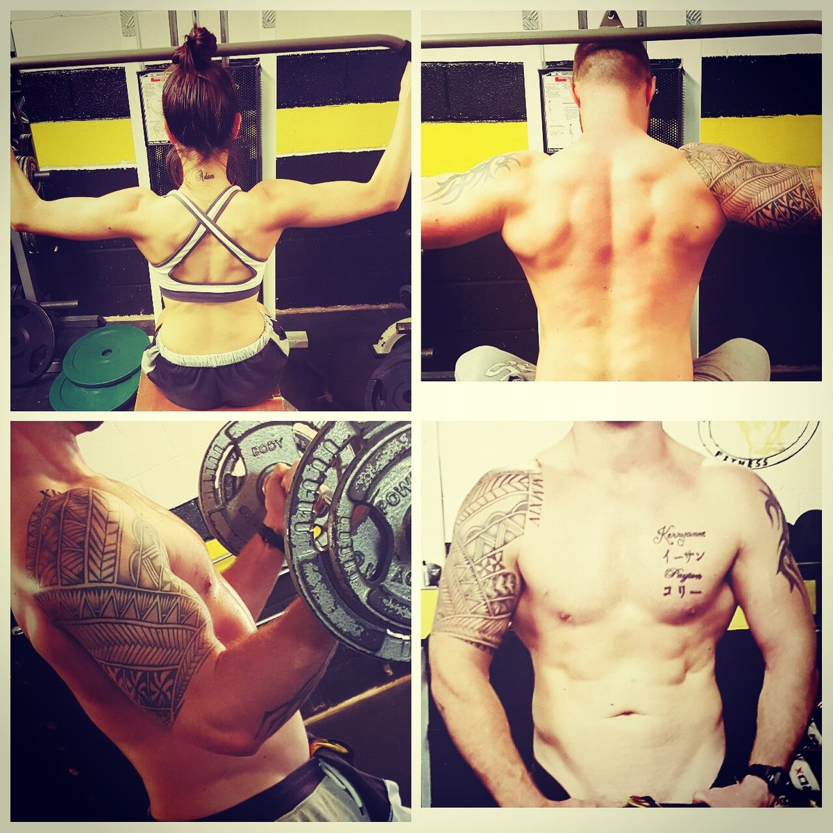 Sweaty session in the gym with the hubby.....keeping him fit <a href="/TOwolfpack/">Toronto Wolfpack</a> <a href="/TWPconditioning/">WolfpackConditioning</a> 😍