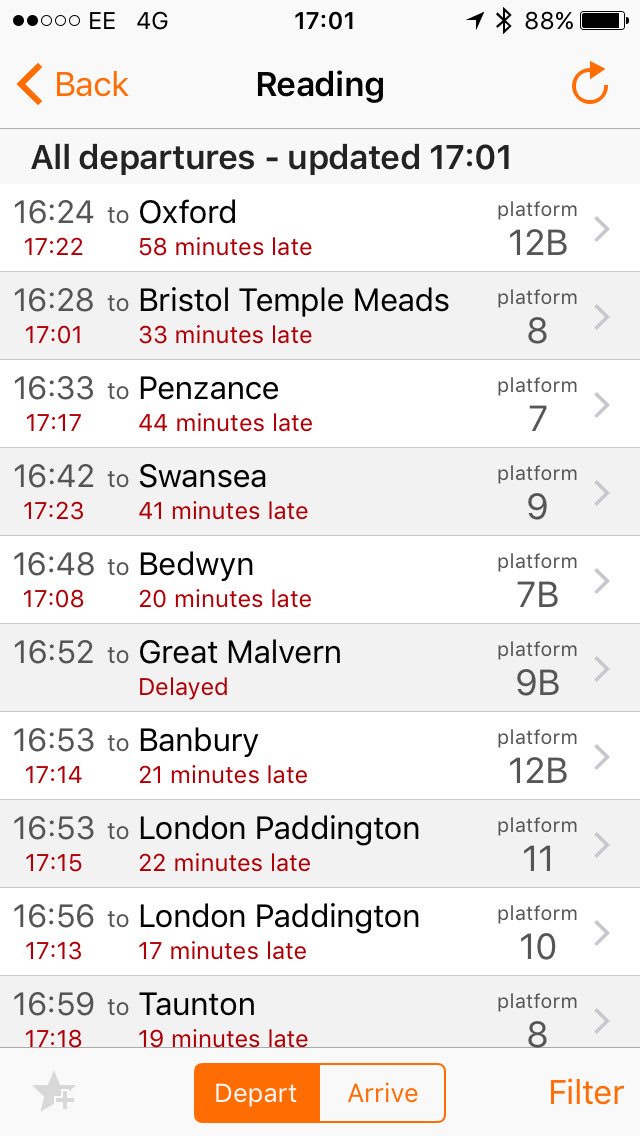 commutehoot's tweet image. @GWRHelp hardly minor delays...you need to sort your comms and messaging out, we are not idiots! #poorcomms