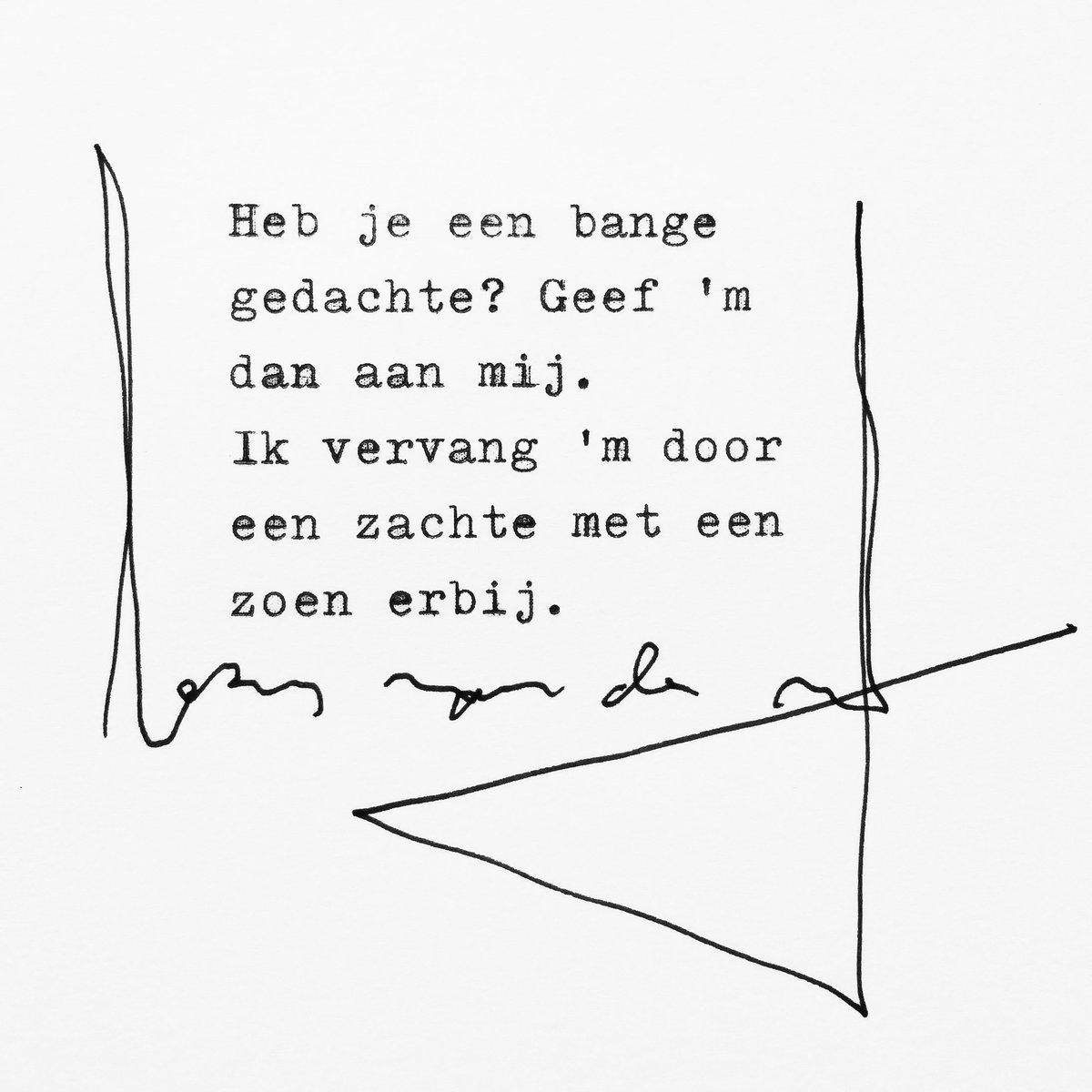 VersjesvanLars's tweet photo. Een persoonlijke favoriet uit #ElkeDagEenZoen, m'n nieuwe boekje. #versjesvanLars #heblief #hebbenjulliemalgekocht? #jatoch #doenhoor https://t.co/79gMQUpMAg