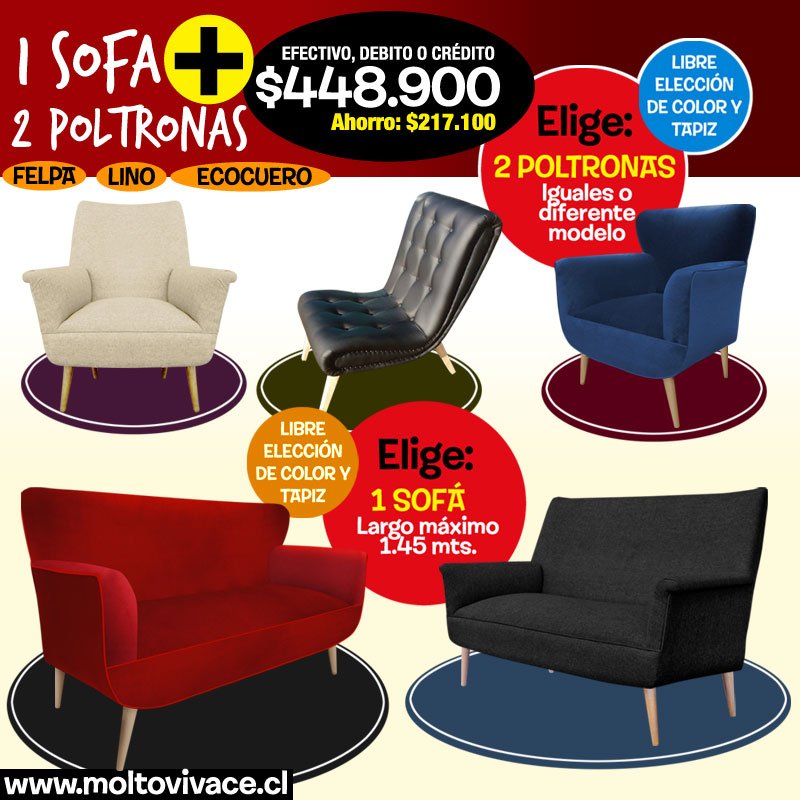 MV_chile's tweet image. 1 sofá y 2 sillones a un precio increibre #sonicosPromo #sofaPromo #sofáOferta #livingOferta #decoracionInterior