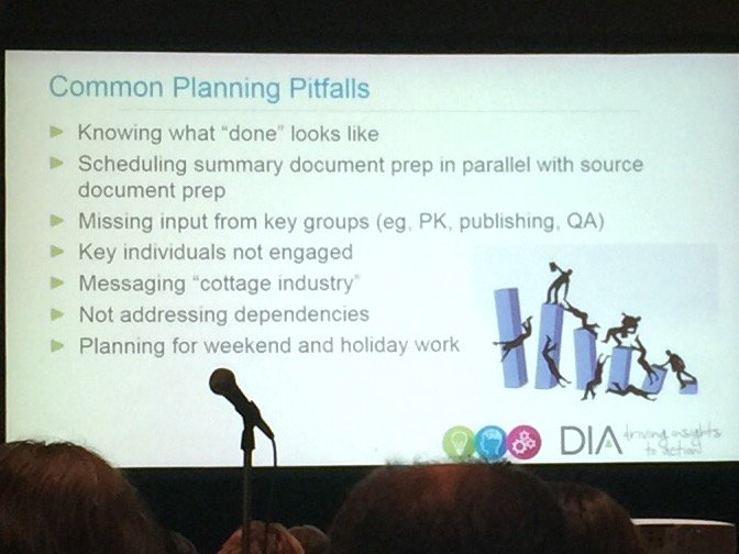 ImpactPharma's tweet photo. Steve Sibley, VP from @Synchrogenix, outlines common submission planning pitfalls #DAI2017 https://t.co/Qf77Tpdij6