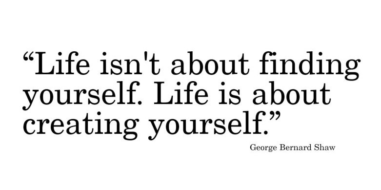TherapyMgmt's tweet photo. "Life isn't about finding yourself. Life is about creating yourself." #mondaymotivation #creatyourself https://t.co/QpYegunFf9