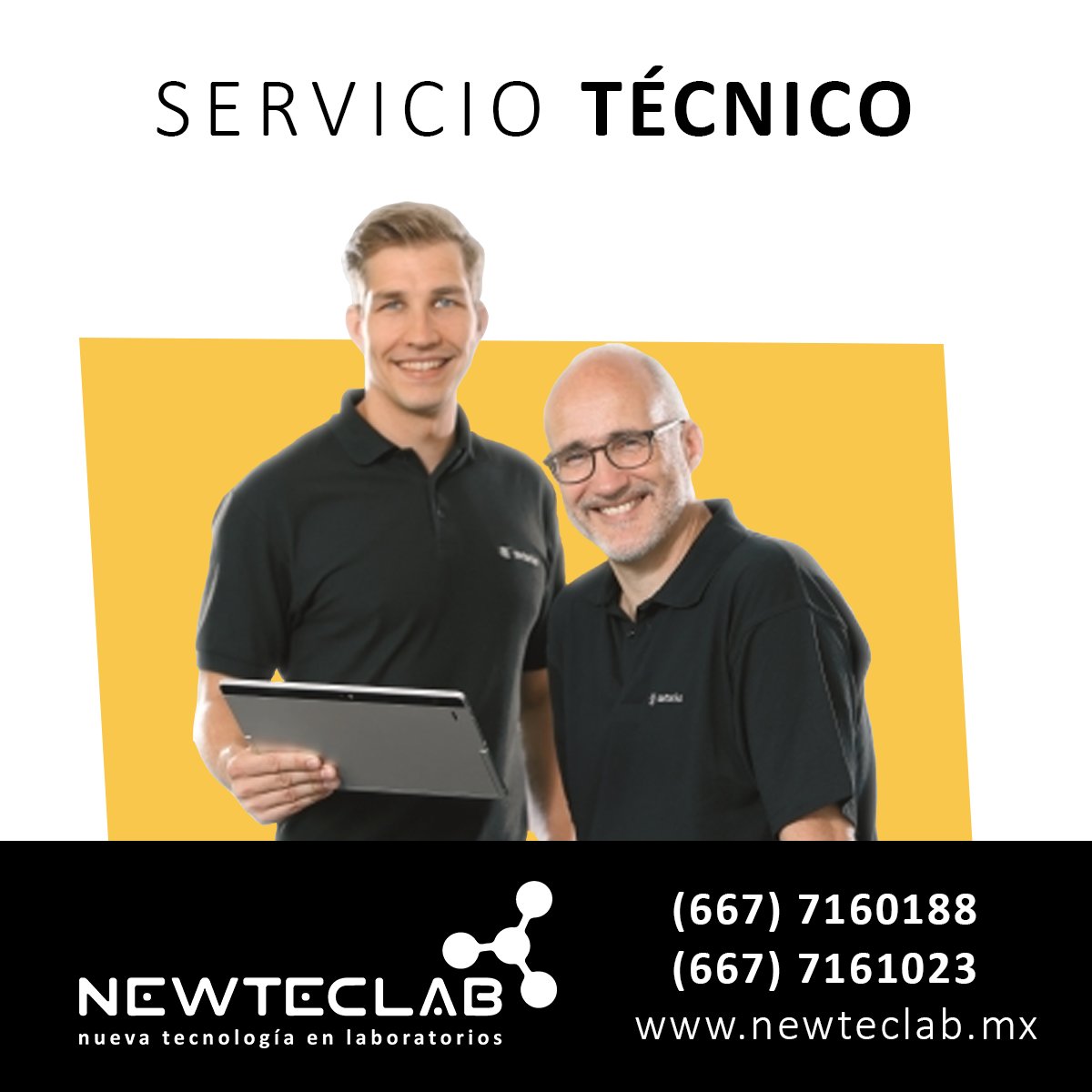 NewTecLabMX's tweet photo. ¿Problemas con tu equipo de laboratorio? En #NewTecLab contamos con servicio técnico.
¡Llámanos al (667) 7160188 o (667) 7161023! https://t.co/N9weNiTdwJ