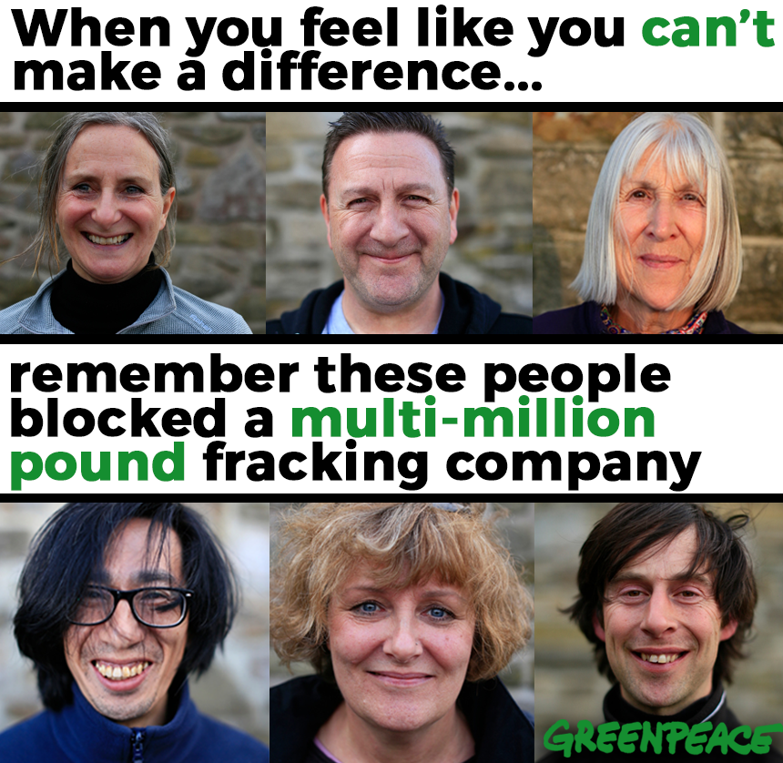 GreenpeaceUK's tweet photo. Today 10 Greenpeace volunteers were in court after blocking Lancashire fracking site last month. RT to thank them and inspire others 🙌🏾 👏 https://t.co/cyE9eFUsFL