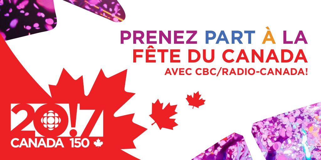 La fête du Canada, c’est à Radio-Canada que ça se passe! 🇨🇦 Notre programmation complète ici : Radio-Canada.ca/2017 #RadioCanada2017