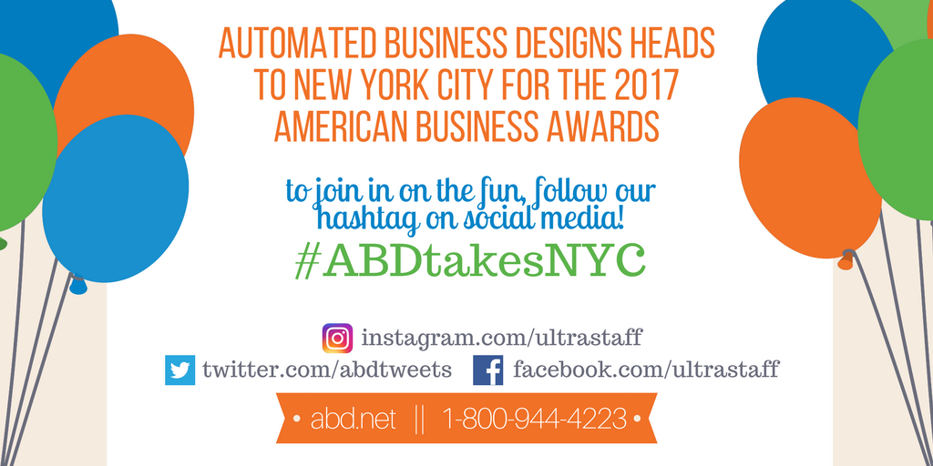 ABDtweets's tweet photo. We're going to #NewYork for the #StevieAwards! Starting tomorrow, use #ABDtakesNYC to follow our trip. https://t.co/ldTWJtAkxf