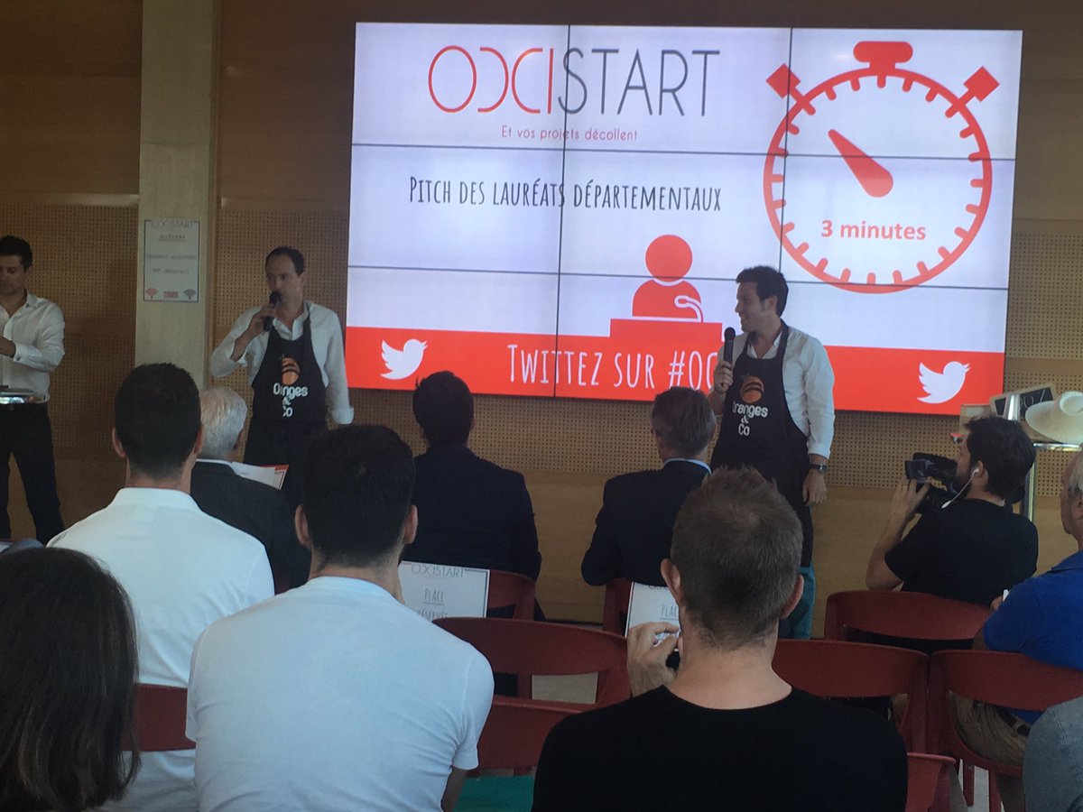 Au tour d'<a href="/orangesandco/">Oranges & Co 🍊🍋</a> de présenter leur projet innovant ! Ça nous donne soif 🍊🍹#occistart