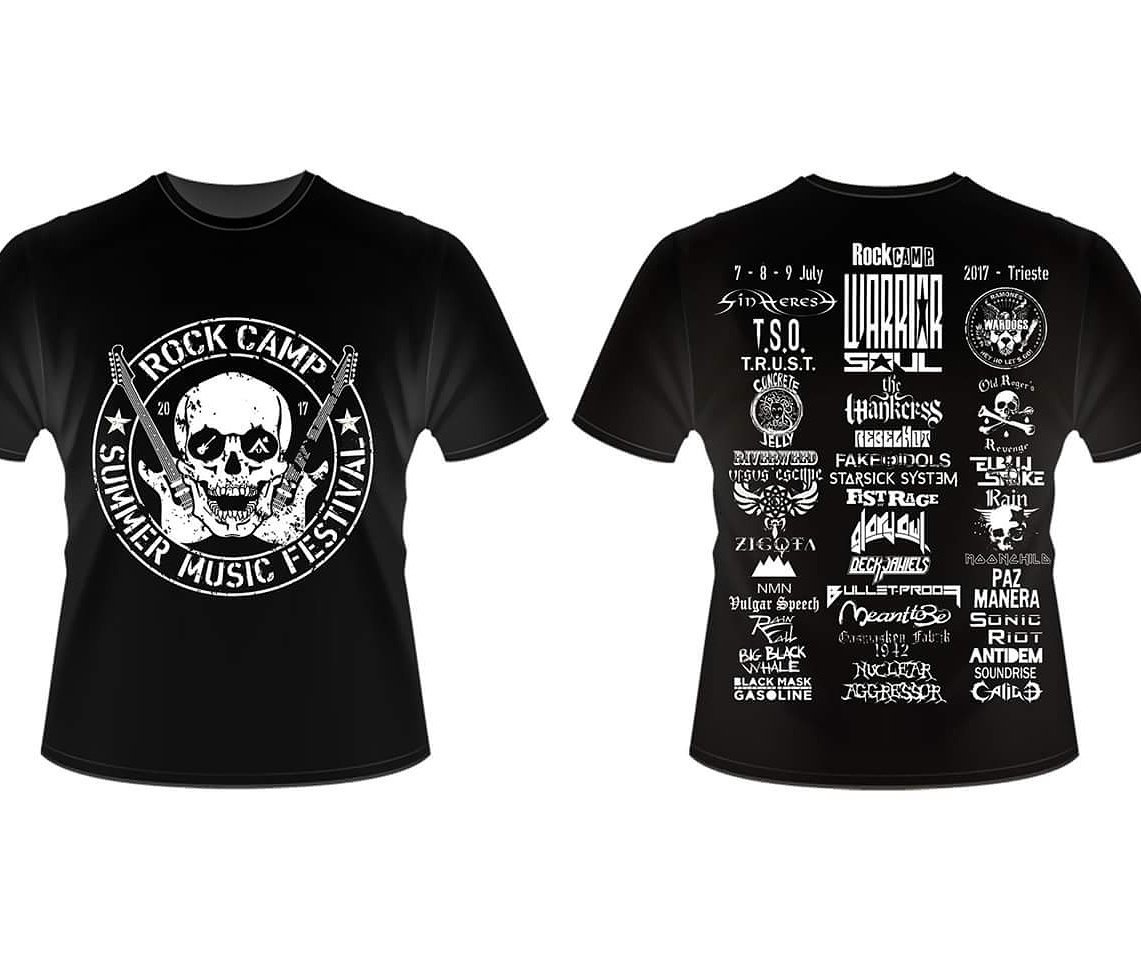 This is the official Rock Camp shirt! Take a look, find us! ;) We will play with others great bands! #vulgar #rockcamp #Trieste #metal #YEAH
