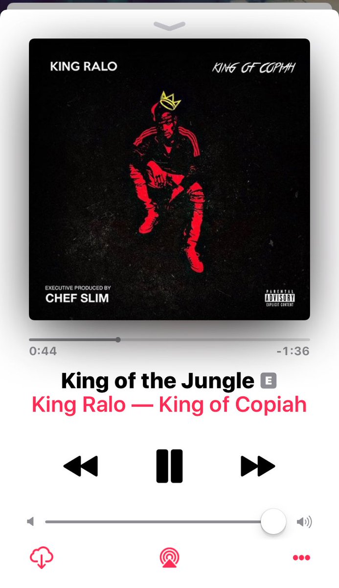 nuskimane's tweet photo. "Every jungle need a King‼️" King of Copiah on 🍎🎧 now‼️ @KING_RALO x @ChefSlim1 🔥🔥🔥🔥🔥🔥🔥🔥🔥🔥🔥🔥🔥 https://t.co/CYOHyaIfMy