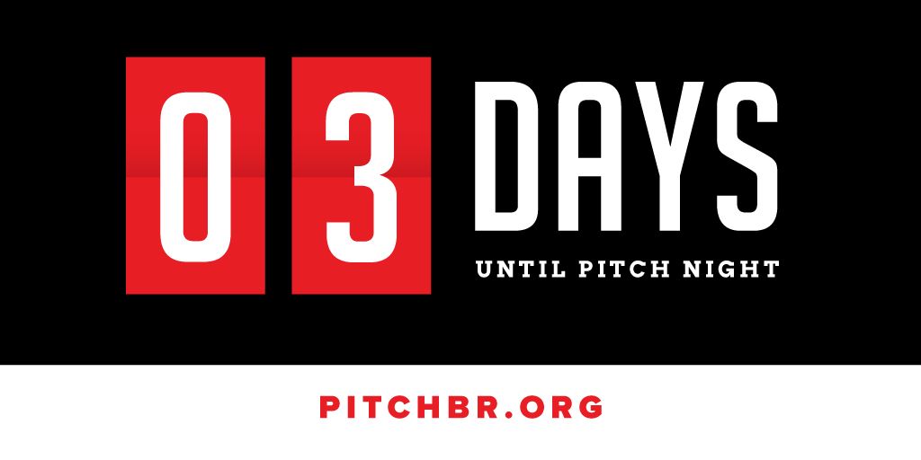 Only 3 more days until Pitch Night! Check the link to RSVP or visit our website for info! buff.ly/2tGCUlp