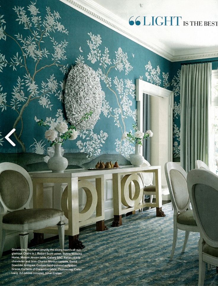 A stunning <a href="/GracieStudio/">Mike & Jenn Gracie</a>  wallpaper and carpet combination by #InteriorDesign master  !#VictoriaHagan

#MondayMotivation