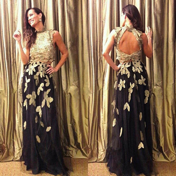 #CarolinaPrat usando el conjunto Reina Alexia de <a href="/BrezzaByNatali/">Brezza By Natalí</a> para los #MarrinFierro2017.