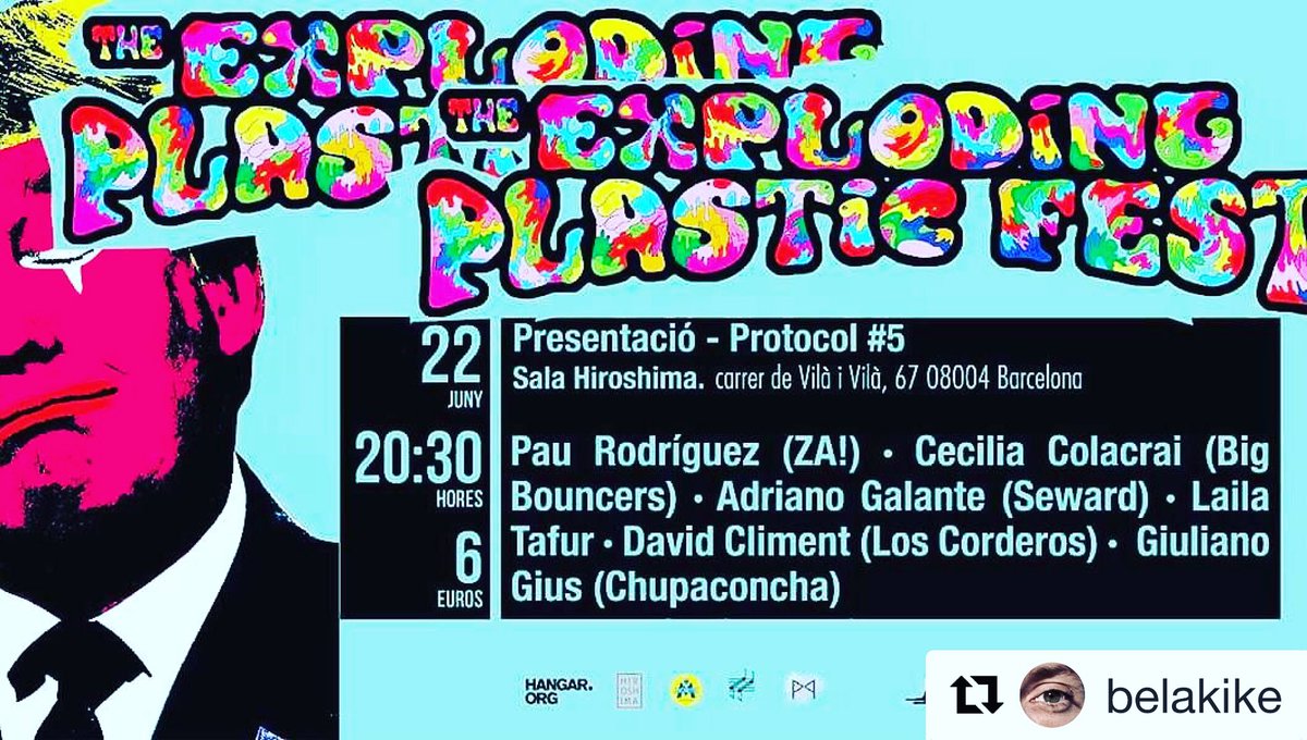 thegoodgoodbcn's tweet photo. La presentació de #TheExplodingPlasticFest a @SalaHiroshima el proper dijous a @shookdownbcn https://t.co/fIcVdSJufV https://t.co/Gj4wC9NdAi