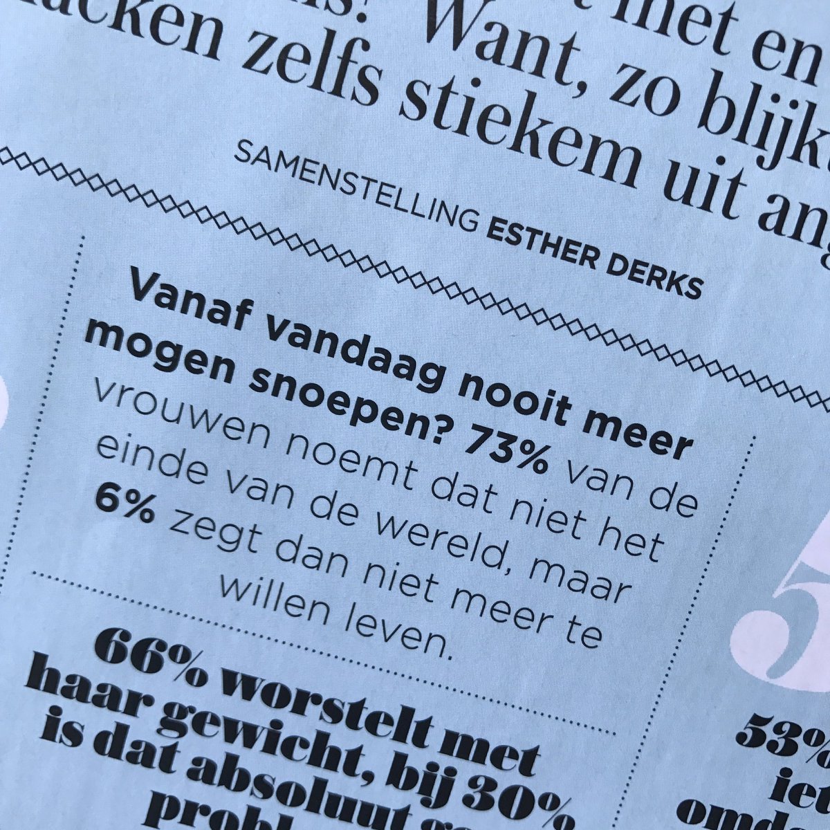 Ik behoor zeker tot die 6% <a href="/VROUW/">VROUW</a>