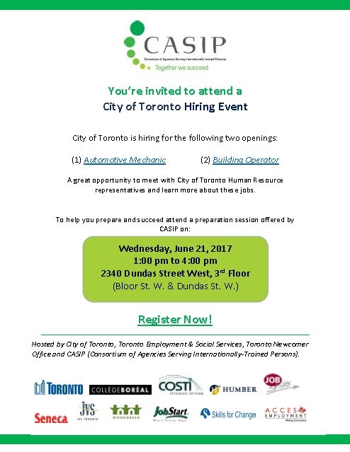 CityTOjobs's tweet photo. #CityofTO recruiters will be at a hiring event for Auto Mechanics &amp; Building Operators on June 21!

Register: https://t.co/qR75c00SX9 https://t.co/78r1GRcnQ5