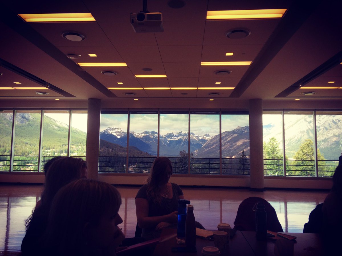 PerezFrancesca's tweet photo. Dramaturgical meeting with an inspiring background #banffopera https://t.co/hh3kRP2MDx