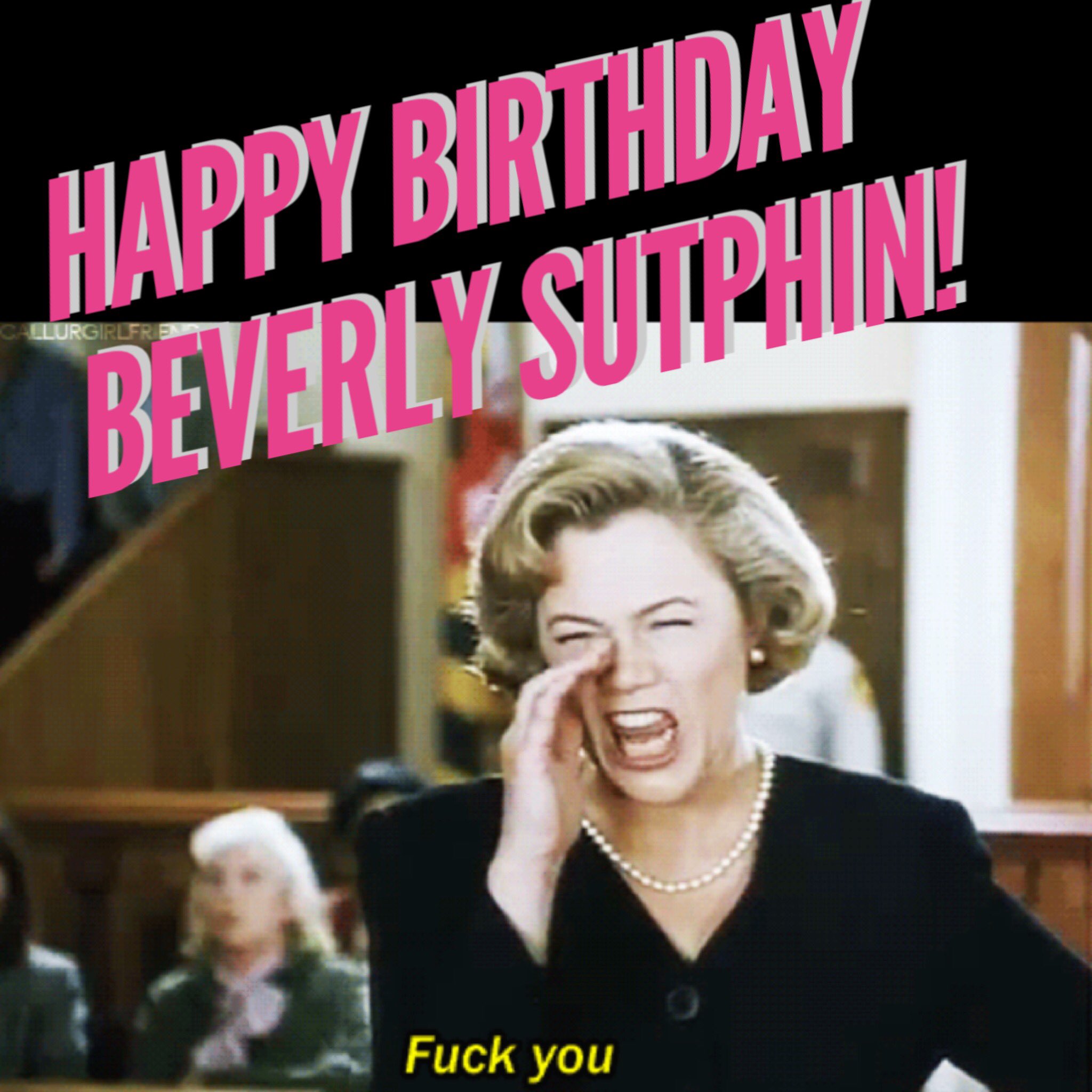 Happy Birthday BEVERLY SUTPHIN ! Aka KATHLEEN TURNER ! Check out Episode 16 !  