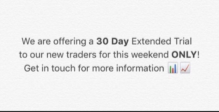 EMPTrading_lew's tweet photo. We're offering a 30 day extended free trial for all new traders here at Empirical Trading! Message for some info on how it all works 👍 https://t.co/5wNnMd0zDv