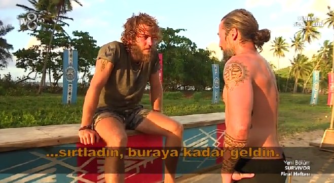 İlhan :" Finallerde stres yaptın ama sen Gönüllüleri sırtladın bugüne kadar geldin. Artık akşam hakkımızda hayırlısı olsun"

#Survivor