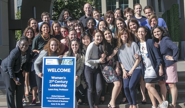 Students from business schools worldwide gathered at Haas last week to study women's leadership with Prof. Laura Kray. <a href="/AdvancedMgmt/">Advanced Management</a>