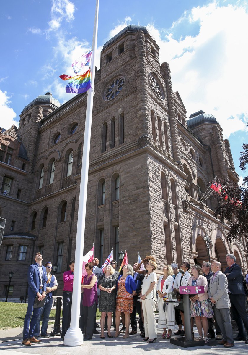 Kathleen_Wynne's tweet photo. Happy #PrideMonth! We've come so far as a community, and we'll continue to fight for inclusion and equality in every corner of Ontario https://t.co/EjFL16xy1S