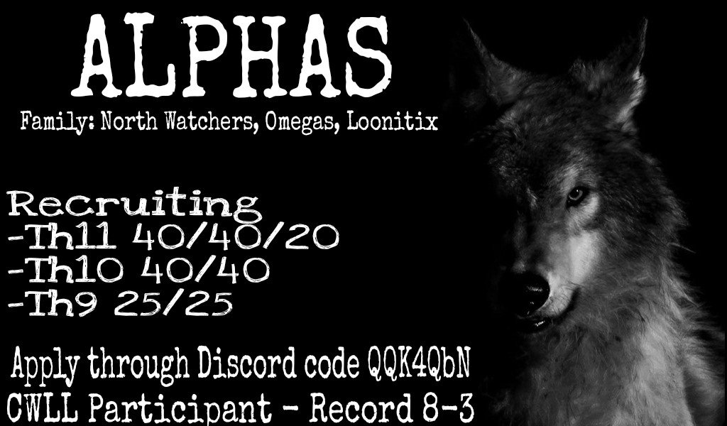 Alphas_CoC's tweet image. Want to be part of a competitive War Clan? 🐺 Come and join Alphas for Season 3 of the CWL 😤😤😤 TH 11's especially